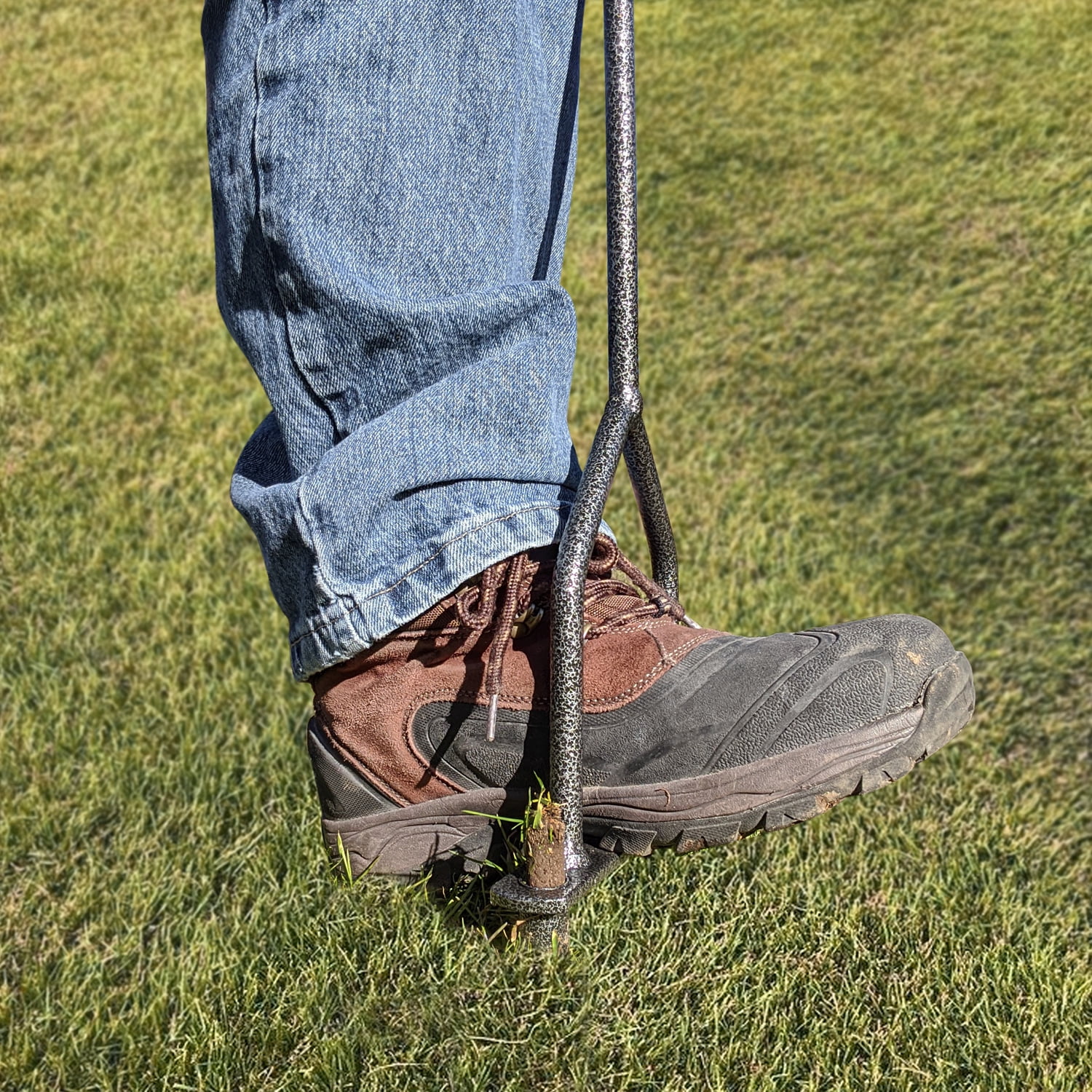 Dethatching Tool Core Aeration Tool Gray Bunny Lawn Coring Aerator Manual Grass Dethatcher Produce Turf Plugs to Prevent Lawn Run-Off and Soil Compaction Dethatching Tool Core Aeration Tool Gray Bunny Lawn Coring Aerator Manual Grass Dethatcher Produce Turf Plugs to Prevent Lawn Run-Off and Soil Compaction