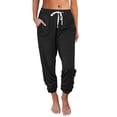 thumbnail image 1 of Pantalones casuales holgados con bolsillos y cintura alta hasta los tobillos para mujer de Europa y América para primavera y verano, 1 of 6