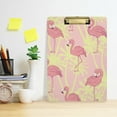 thumbnail image 6 of FMSHPON Flamingos Clipboard Hardboard Wood Nursing Clip Board and Pull for Standard A4 Letter 13x9 inches, 6 of 8