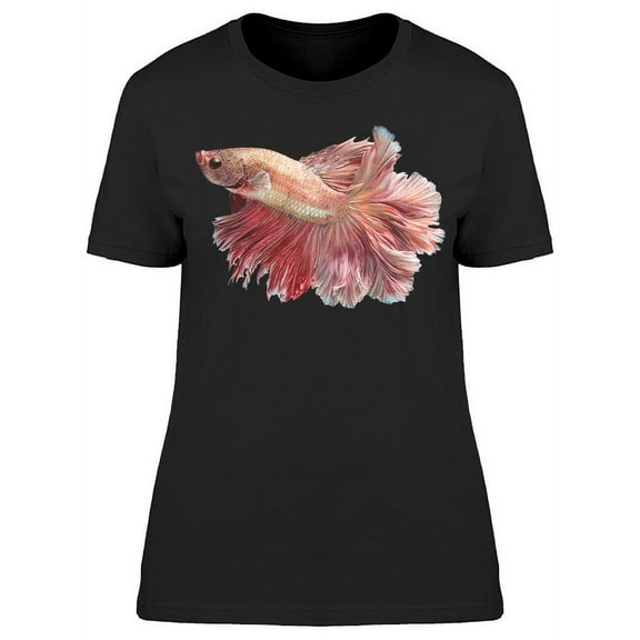 Pink Siamese Betta Fish T-Shirt Women -Image by Shutterstock, Female Small