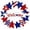 1#, variant on Anniversary Of The States 2026 Wooden Wreath Logo Personalized Patriotic Door Hanging Anniversary Of American Decoration