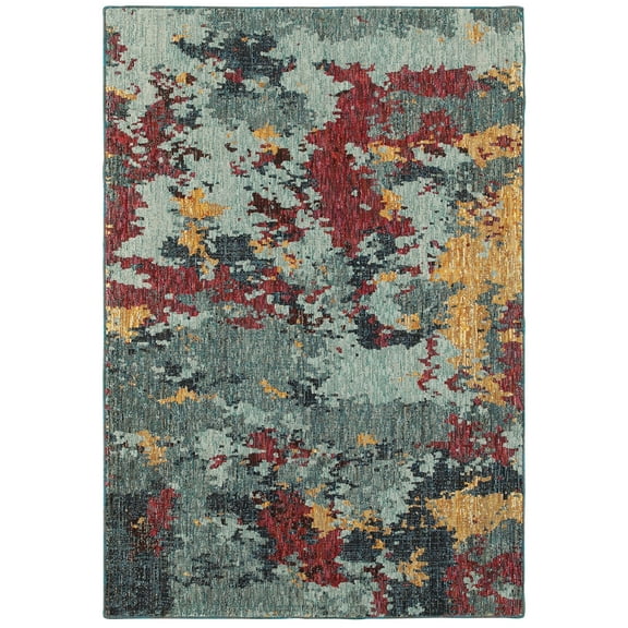 Avalon Home Everman Abstract Woven Area Rug, 5.25' x 7.55'