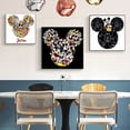 thumbnail image 2 of Disney Anime Mickey Canvas Painting Posters and Mickey Mouse Prints Modern Wall Art Picture for Living Room Home Decor Unframed20x20cm Unframed Gao Jinjia LED, 2 of 2