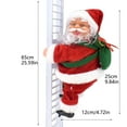 thumbnail image 2 of Leojiow Climbing Santa Ornament Santa Xmas Climbs Up And Down Climbing Santa With Light Music And Sound 19Cm B, 2 of 6