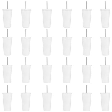 

MICHAELS Bulk 24 Pack: 19oz. White Stainless Steel Tumbler with Straw by Celebrate It™