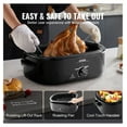 thumbnail image 5 of Electric Roaster Oven 20 QT, Turkey Roaster with Self-Basting Lid, 1450W, Defrost & Warm, Adjustable Temp, Fits Up To 24lbs, Removable Pan & Rack, 5 of 9