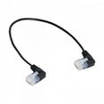 thumbnail image 7 of JSER Ultra Slim Cat6 Ethernet Cable RJ45 Left Angled 25cm UTP Network Cable Patch Cord 90 Degree Cat6a Lan for Laptop Router TV BOX, 7 of 7