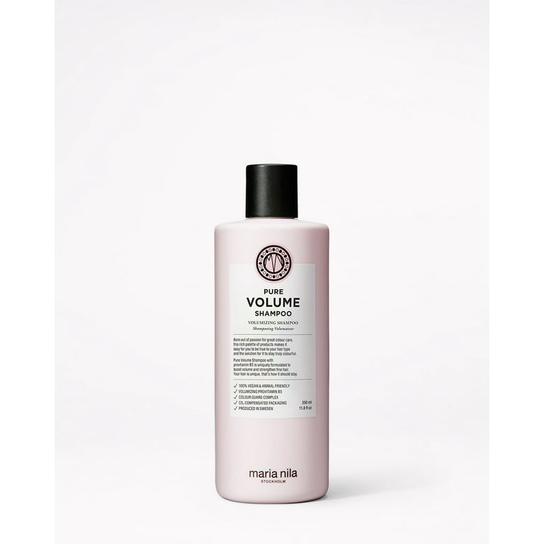 bud Om sommerfugl Maria Nila Pure Volume Shampoo, 11.8 Fl Oz / 350 ml, Vitamin B5 Gives Volume  to Thin & Fine Hair, 100% Vegan & Sulfate/Paraben free - Walmart.com