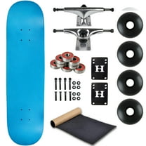 Moose Complete Skateboard Neon Blue 8.25" With Silver Trucks and Black Wheels