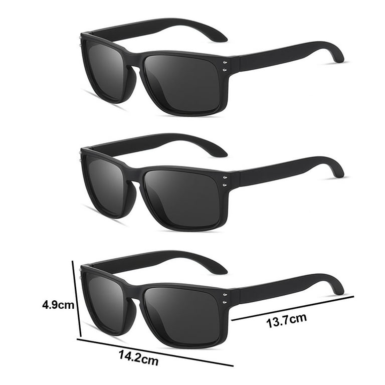 Polarized Sunglasses for Men and Women Matte Finish Sun glasses Color  Mirror Lens UV Blocking (3 Pack)