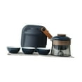 thumbnail image 2 of Juego de té de viaje Juego de té chino con infusor de té con estuche de almacenamiento Tetera de vidrio al aire libre portátil 1 olla y 3 tazas para Azul, 2 of 8