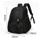 thumbnail image 2 of Bolsas de fútbol para jóvenes - Mochilas deportivas para fútbol, baloncesto, fútbol con soporte para pelotas para niños y niñas - Negro, 2 of 6