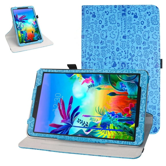 Labanema 10.1" LG G Pad 5 10.1 T600 Case, 360 Degree Rotary Stand 10.1" LG G Pad 5 10.1 T600 Cover, Anti Scratch Waterproof Protective Case for 10.1" LG G Pad 5 10.1 T600 (Blue)