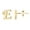 E, variant on Jewelry VerPetridure Gold 26 Alphabet Stud Earrings With Gold Plated Finish Women's Earrings