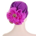 thumbnail image 4 of Uooqdmx Head Wraps for Women, Turbans for Women, Pre Tied Head Scarf for Women, Chemo Headwear for Women, Purple One Size, 4 of 4