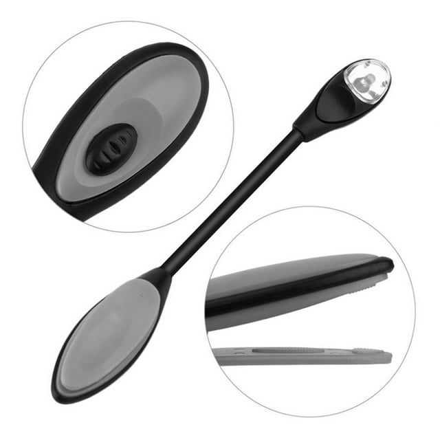 LED Clip-On Reading Lamp - Mini Desk Lamp with Adjustable Brightness, Eye-Friendly Rechargeable