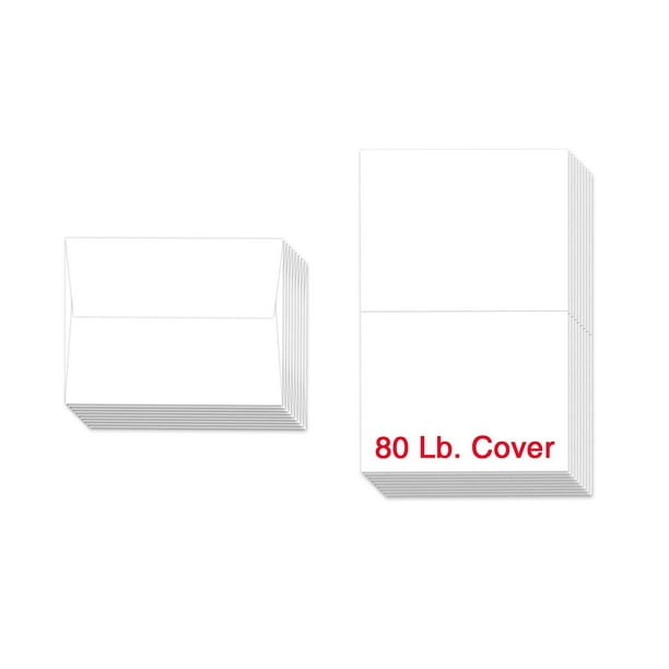 Greeting Cards Set 4 25 X 5 5 Blank White Cardstock And Envelopes Perfect For Business Invitations Bridal Shower Birthday Interoffice Holiday Cards Weddings And All Occasion Bulk Set Of 100 Walmart Com Walmart Com