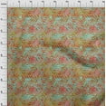 thumbnail image 4 of oneOone Cotton Poplin Twill Yellow Fabric Leaves Quilting Supplies Print Sewing Fabric By The Yard 56 Inch Wide, 4 of 6