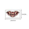 thumbnail image 3 of 10pcs Scary Big Mouth Temporary Tattoo, Halloween Realistic Face Stickers, Multiple Sizes Clown for Adults Kids, Horror Prank Props Make Up Face Decals Cosplay Decor Party Zombie Vampire, 3 of 5