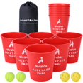thumbnail image 1 of Set de juego al aire libre Aivalas Yard Pong con 12 cubos y 4 pelotas, 1 of 7
