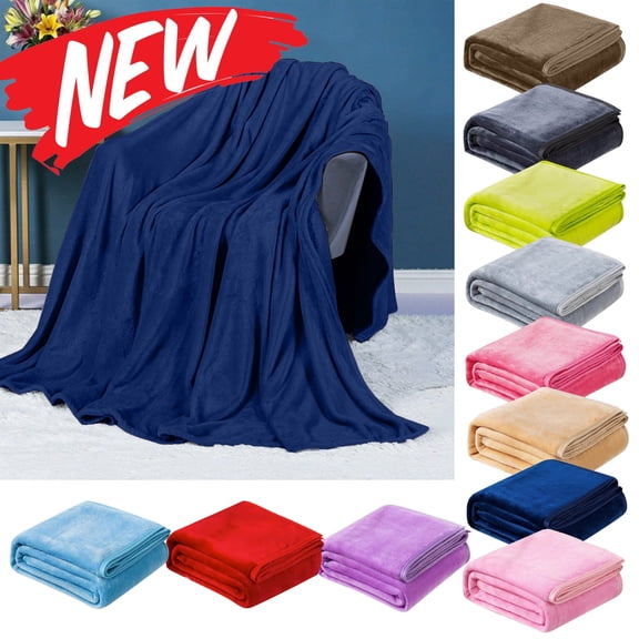 FEOLGEHLY Fleece Plush Throw Blanket,Super Soft Fuzzy Cozy Comfortable Flannel Blanket for Couch Sofa Chair, Microfiber Lightweight, Christmas Winter Gifts for Mom, 28x40 inch Travel Size, Navy