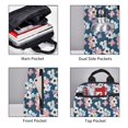 thumbnail image 4 of Naloa Flowers Print Lightweight DayBackpack Suitable for school, work, shopping, travel, etc., 4 of 5