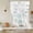 Grey, variant on Pink Flower Tie Up Curtains 45 Inches Long, Kitchen Window Curtains Over Sink, Watercolor Floral Botanical Line Drawing Print Small Window Curtains Shade Balloon Curtains Valances for Bedroom 34"x45"