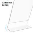 thumbnail image 4 of MaxGear Acrylic Sign Holder 8.5 X 11 inches Slant Back Sign Holder Clear Sign Display Holder Plastic Display Stands Table Sign Display Holder for Office, H, 4 of 7
