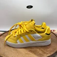 thumbnail image 3 of Ad-id-as Tyshawn Low Yellow White Leather Skate Shoes Mens 5 Womens 6 H06338, 3 of 6