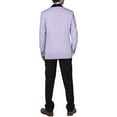 thumbnail image 5 of Adam Baker West End by Men's 9-3417 Slim Fit One Button Satin Shawl Collar 2-Piece Tuxedo Suit - Lavender-50S, 5 of 6