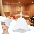 thumbnail image 3 of Felt Bath  Hat, Water Absorbent Comfortable Shower Bath Hat,  Accessory for Men Women White, 3 of 8