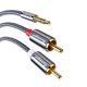 thumbnail image 5 of Cateissary RCA Cable de Audio Jack 3,5 a 2 RCA Cable 3,5mm Jack a 2RCA Splitter Cable para TV PC amplificadores DVD Cable de altavoz Type10 NO10, 5 of 6