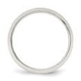 thumbnail image 2 of Auriga Sterling Silver 5 mm Half Round Band for Mens Size 13, 2 of 6