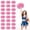 Matte powder, variant on Cheerleading Pom Poms 22 Pcs with Handle Style, Handheld Squad Pompoms for Sports Team Cheer Spirit Games Dance Party Adults