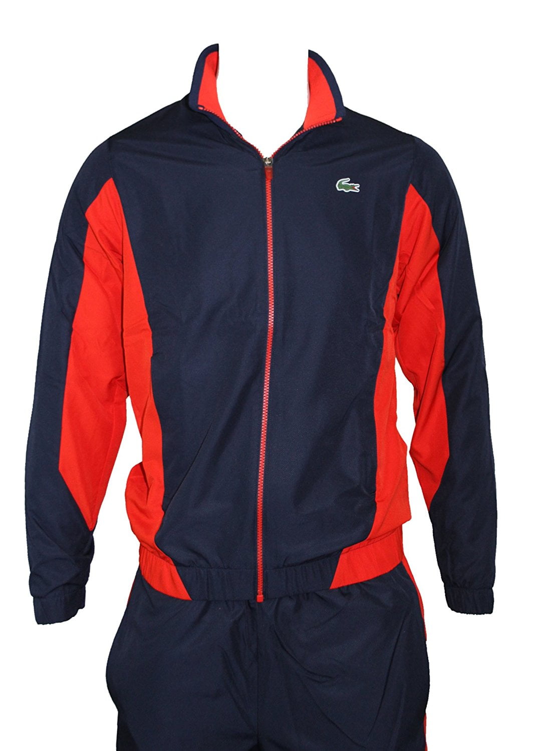 red lacoste tracksuit