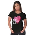 thumbnail image 4 of Valentine's Day Love Language Heart Womens Slim Fit Graphic Tee Brisco Brands S, 4 of 5