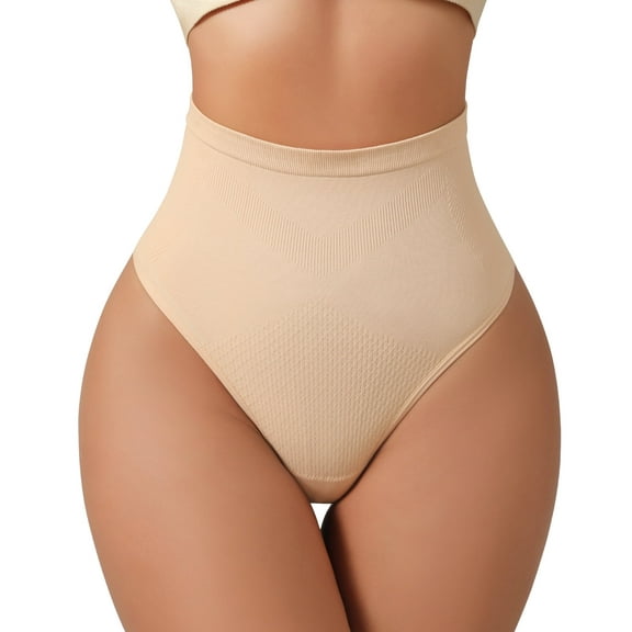 USEASY Shapewear for Women Tummy Control High Waist Thong Panties Seamless Body Shaper Underwear