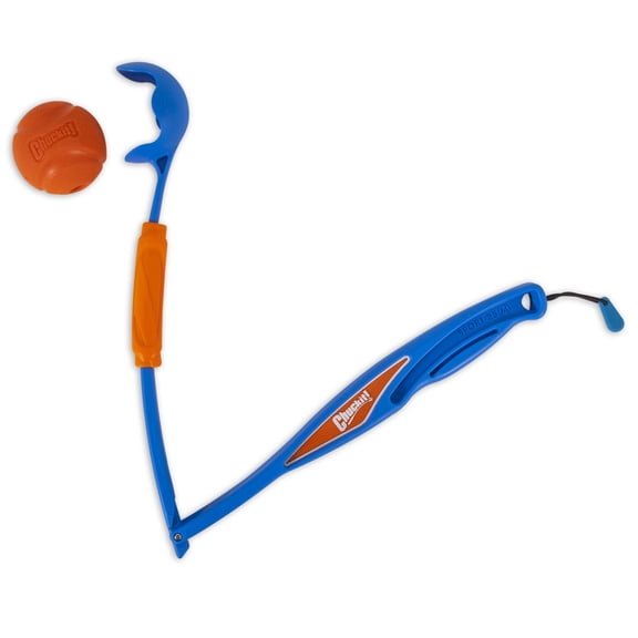 Chuckit! Fetch & Fold 25M Dog Ball Launcher, Easy to Carry, 25" Handle, for Medium 2.5" Ball (Included), for Breeds 20 to 60 lb