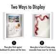 thumbnail image 4 of 11x14 Shadow Box Frame with Shatter-Resistant Glass - Silhouette Collection - Large Shadow Box Display Case for Tabletop and Wall Display - White with Soft Felt Back, 4 of 4