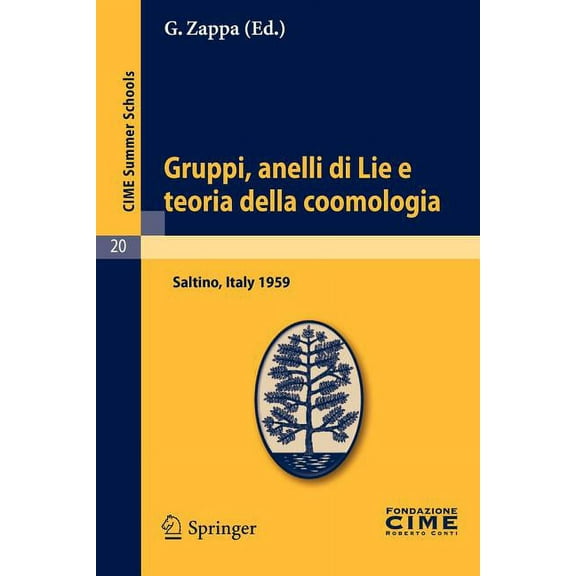 C.I.M.E. Summer Schools Gruppi, Anelli Di Lie E Teoria Della Coomologia: Lectures Given at a Summer School of the Centro Internazionale Matemati, Book 20, (Paperback)