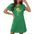 thumbnail image 4 of WJHWSX Nightgowns for Women,Womens Nightgown,Easy Care,Soft,Printed,Green,M, 4 of 5