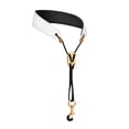 thumbnail image 1 of lionlar Sangle de Cou pour Saxophone Rembourrée Confortable pour Clarinette Basse Soprano Blanc, 1 of 5