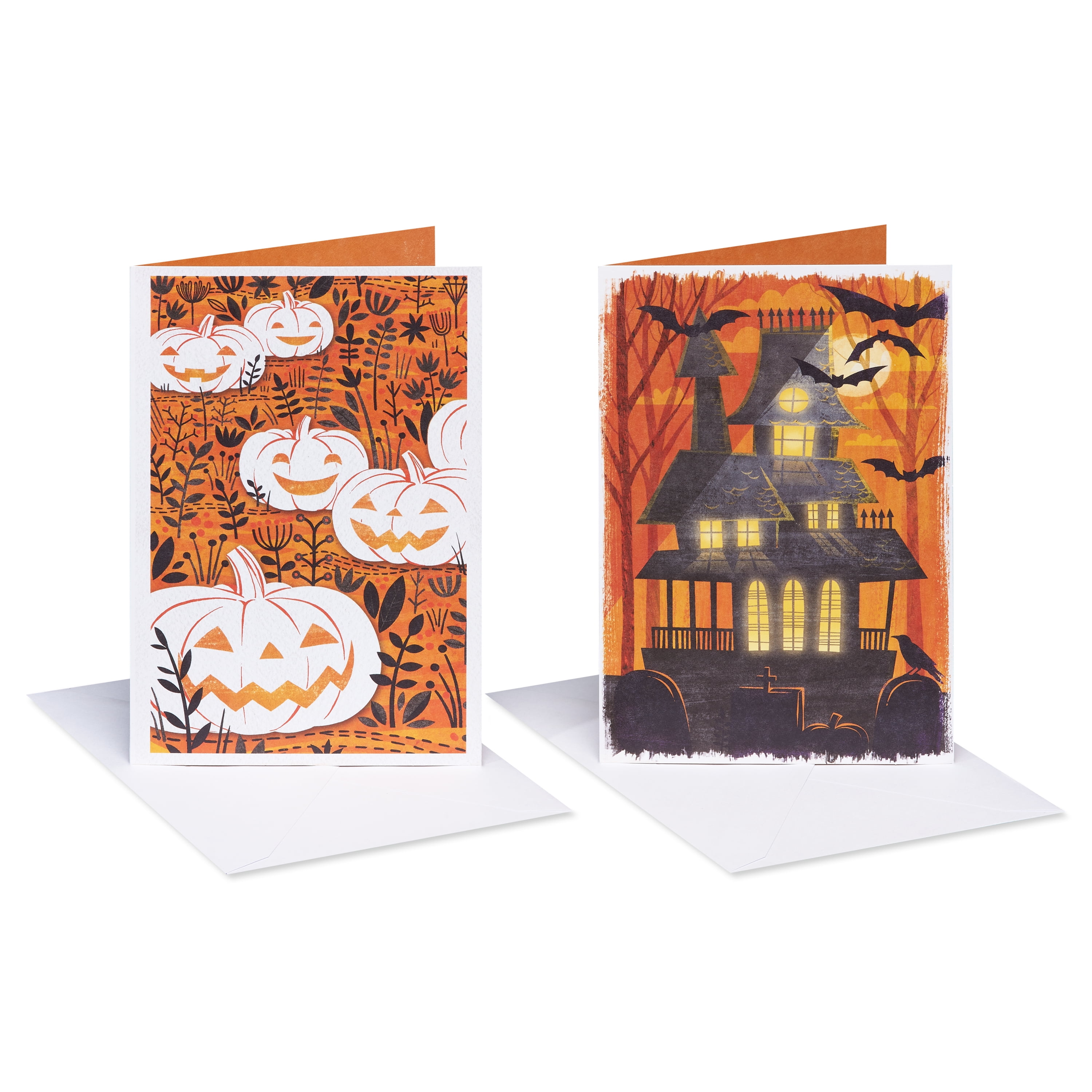 American Greetings Halloween Cards, Hope It's Spooky (2 Designs, 8-Count)