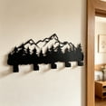 thumbnail image 5 of Decorative Metal Wall Hanger for Entryway Key Organization and Kitchen Bathroom Towel Storage Rack, 5 of 5
