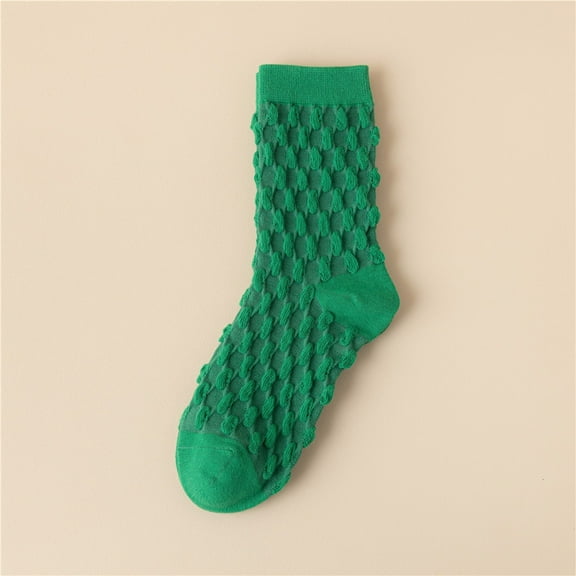 CFMIURAN Green Socks for Men, Socks Candy Colors Socks Colorful Lightweight Cotton Athletic Socks