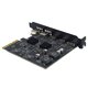 thumbnail image 1 of Adaptador PCI Express X4 a 3 puertos tipo C + 2 puertos USB 3.2 Gen2 de 10 Gbps ASM3142 + tarjeta de expansión USB PCIE con chip VL822, 1 of 6