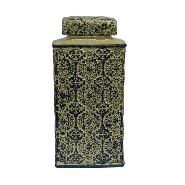 Benzara ETD-EN30850 Amazing Ceramic Vase, Green