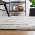 thumbnail image 6 of SAFAVIEH Studio Leather Kenyon Striped Runner Rug, Ivory/Grey, 2'3" x 8', 6 of 13
