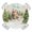 Off White Grass Green, variant on Christmas Round Tablecloth for 45-54 Inch Tables, Fitted Table Cover with Elastic Edge, Green Xmas Tree Farmhouse Winter Waterproof Outdoor Table Cloth Protector for Patio Garden Dinner Picnic