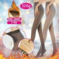thumbnail image 2 of Fesfesfes Leggings for Teen Girls Fake Translucent Thicken Pantyhose Ladies Keep Winter Warm Pantyhose Women Solid Fleece Pantyhose or, 2 of 7